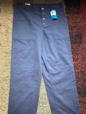 Columbia Women's Holly Hideaway Cotton Pants Navy blue  Size 14 Regular
